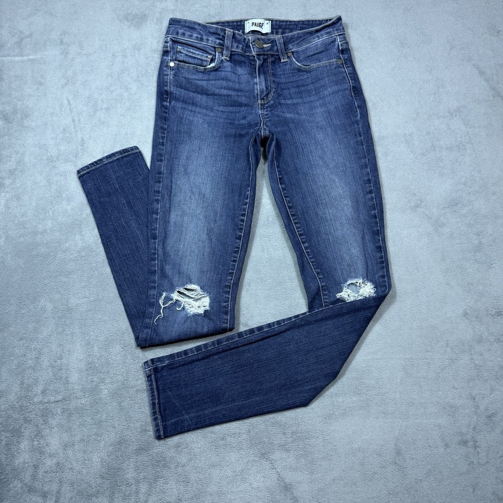 Paige Jeans Womens 27x30 Verdugo Ultra Skinny Distressed Noemi USA Stretch Denim